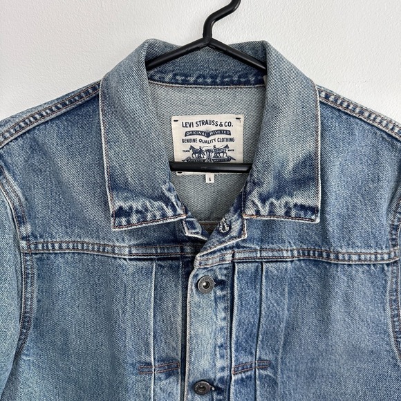 Levis Denim Jacket Mens Small Type 2 Trucker Made & Crafted Unisex - Picture 4 of 16